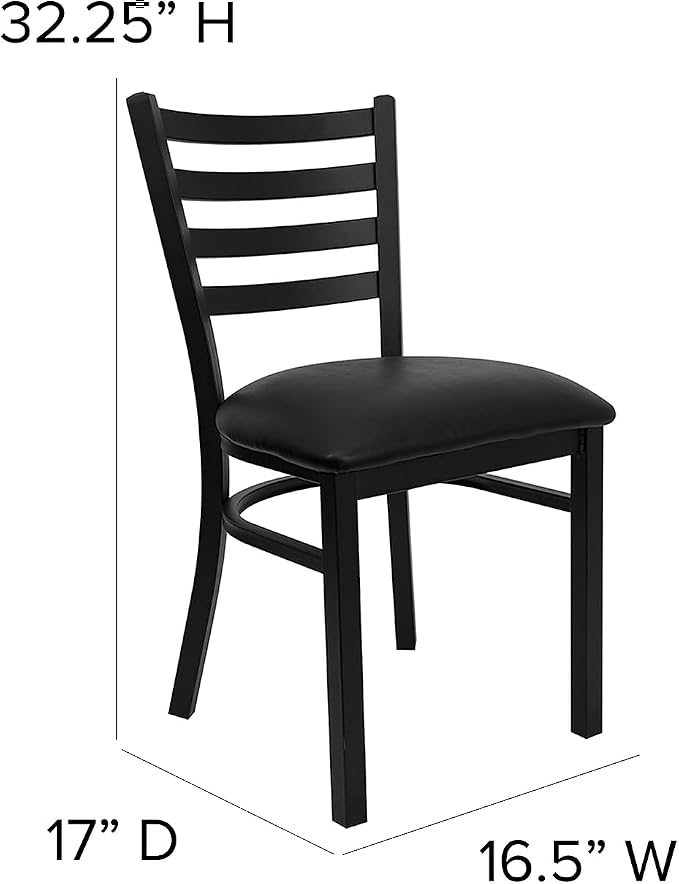 Flash Furniture Hercules Series Commercial Ladder Back Restaurant Chairs - Image 3