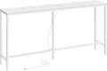 SUPERJARE Console Table with Outlet, 63 Inch Sofa Table with Charging Station by SUPERJARE