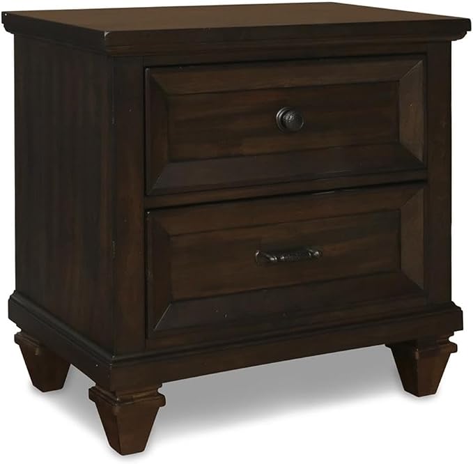 New Classic Furniture Sevilla 6-Piece Wood King Bedroom Set in Walnut - Image 5