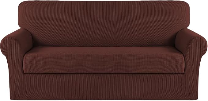 Turquoize Stretch Sofa Slipcover 2 Pieces Sofa Cover Couch Cover by Turquoize