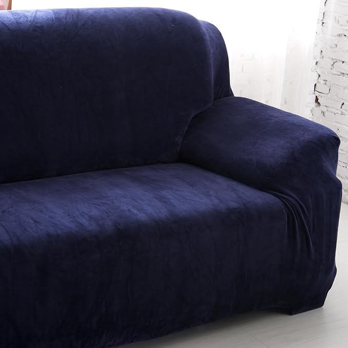 vctops 1-Piece Velvet Plush Stretch Chair Sofa Slipcover Soft Fuzzy Fluffy - Image 5