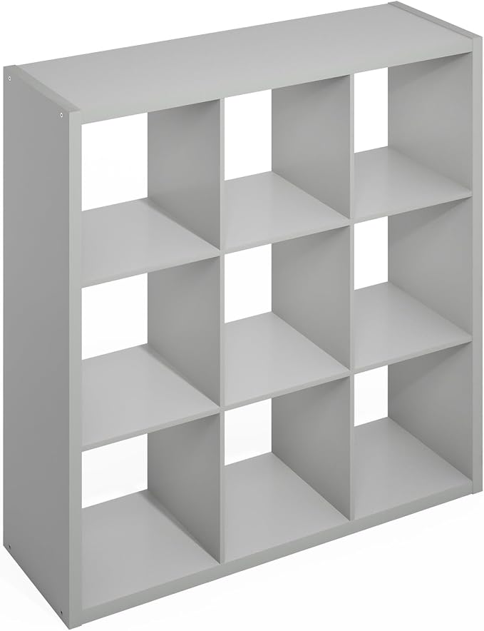 Furinno Simple Cube Storage Organizer, 9-Cube Display Shelf, Open Back Shelving - Image 6