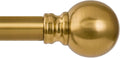 Modern Gold Curtain Rods for Windows 28 to 48 Inch 1" Diameter Adjustable Heavy by Unknown
