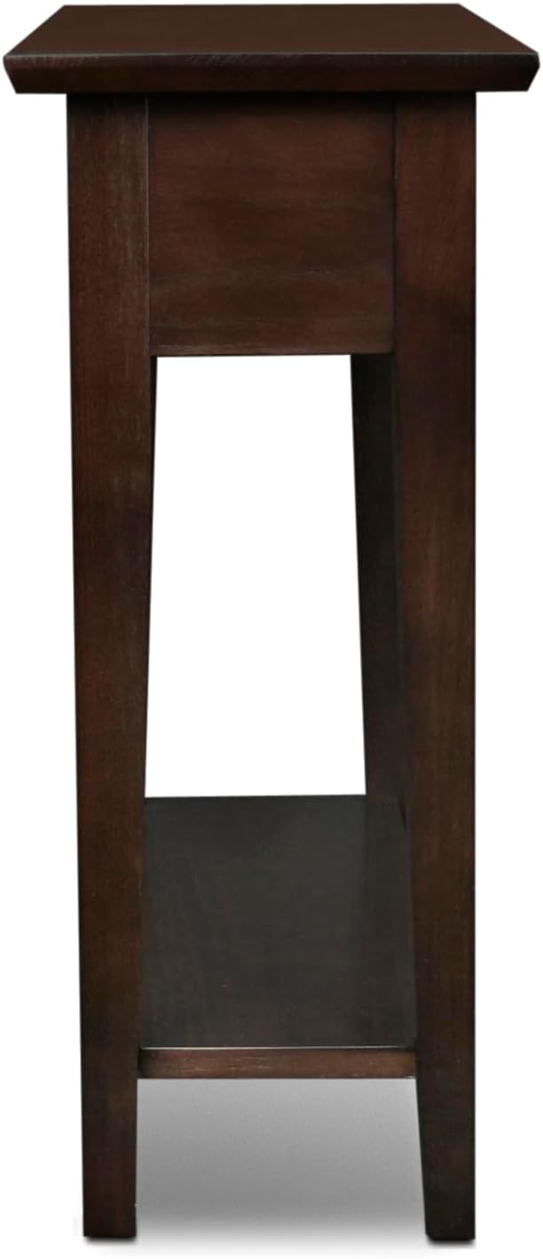 Leick Home 15-In Wide End Table, Solid Wood Construction, One Drawer, One Lower - Image 6