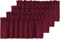 H.VERSAILTEX Blackout Valances for Windows, Kitchen Valance Curtains for Living by HVERSAILTEX