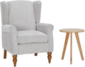 Mid-Century High Wingback Chair, Modern Fabric Accent Chair Armchair by Lin-Utrend
