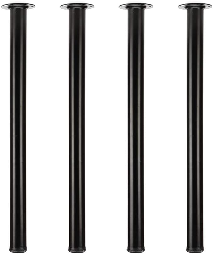 QLLY 29.5 inch / 75cm Adjustable Metal Desk Legs, Heavy Duty Furniture Table by QLLY