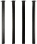QLLY 30 inch Adjustable Metal Desk Legs, Heavy Duty Furniture Table Legs by QLLY
