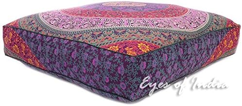 Mandala Floor Pillow Cover Meditation Cushion Seating Throw Hippie Round - Image 3