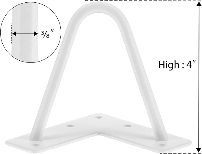 SMARTSTANDARD 4 Inch Heavy Duty Hairpin Furniture Legs, Metal Home DIY Projects - Image 8