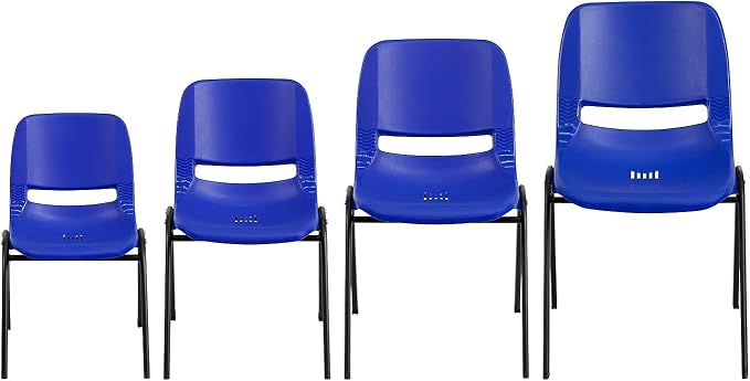 Flash Furniture HERCULES Series 440 lb. Capacity Kid's Navy Ergonomic Shell - Image 9