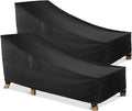 WLEAFJ Chaise Lounge Covers Outdoor Patio Lounge Chair Covers, Heavy Duty by WLEAFJ