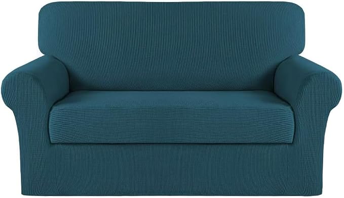 Turquoize Stretch Sofa Slipcover 2 Pieces Sofa Cover Couch Cover by Turquoize