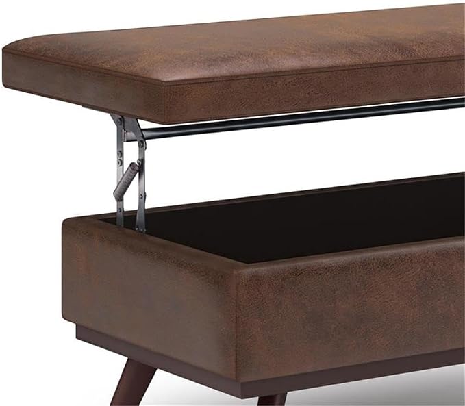 SIMPLIHOME Owen Lift Top Coffee Table Storage Ottoman - Image 7
