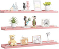 RYOFOBETTO 32 inches Long Floating Shelves, Bathroom Decor Shelves Over Toilet by RYOFOBETTO