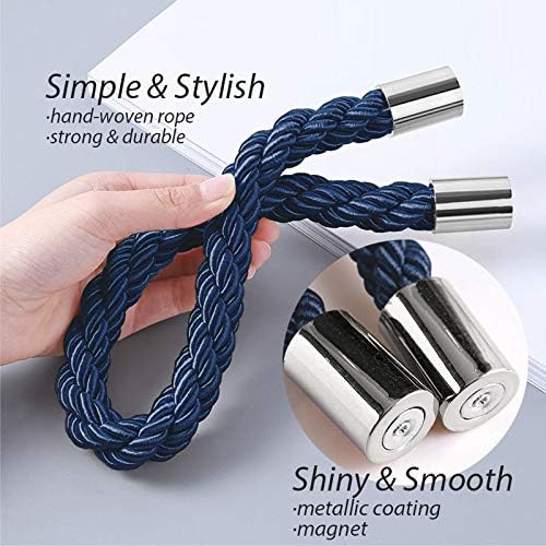 NICEEC 6 Pack Strong Magnetic Curtain Tiebacks Modern Simple Style Drape Tie - Image 3