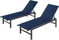 Vexwalx Outdoor Lounge Chairs Set of 2, Aluminum Patio Chaise Lounge Chairs by Vexwalx