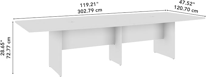 Bush Business Furniture 120-inch Office Conference Table - Image 3