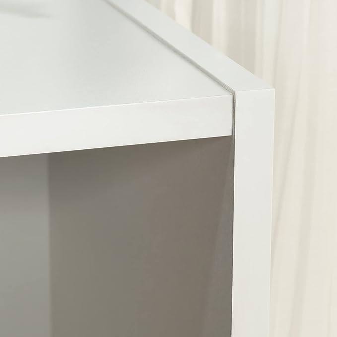 Sauder Beginnings 3-Shelf Bookcase/ Book shelf, Soft White finish - Image 5