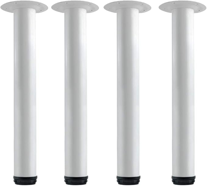 QLLY 16 Inch Adjustable Metal Coffee Table Legs, Heavy Duty Round Furniture Legs by QLLY
