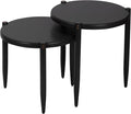 Leick Home Redonda Bay Side Tables 2 Pack, Urbane Bronze, Small Table 21.6 in H by LeickFurniture