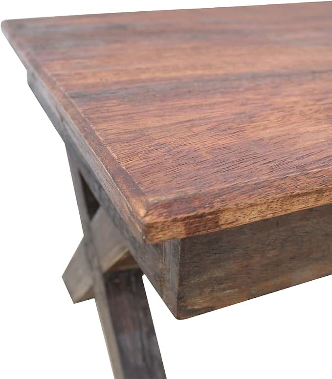 Rustic Farmhouse Coffee Table Handcrafted from Mixed Reclaimed Woods, Unique - Image 5
