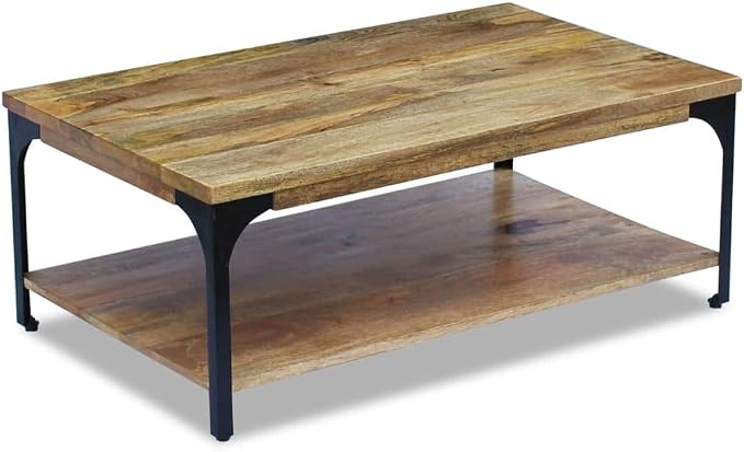 Solid Mango Wood Coffee Table - Image 4