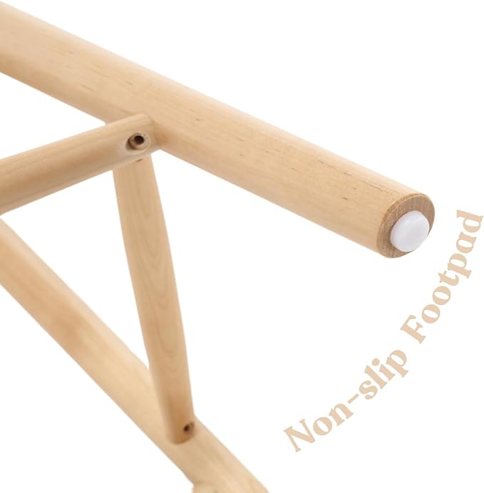 LukeAlon 24.25" Modern Counter Height Bar Stools Set of 4 Wooden Ergonomic - Image 4