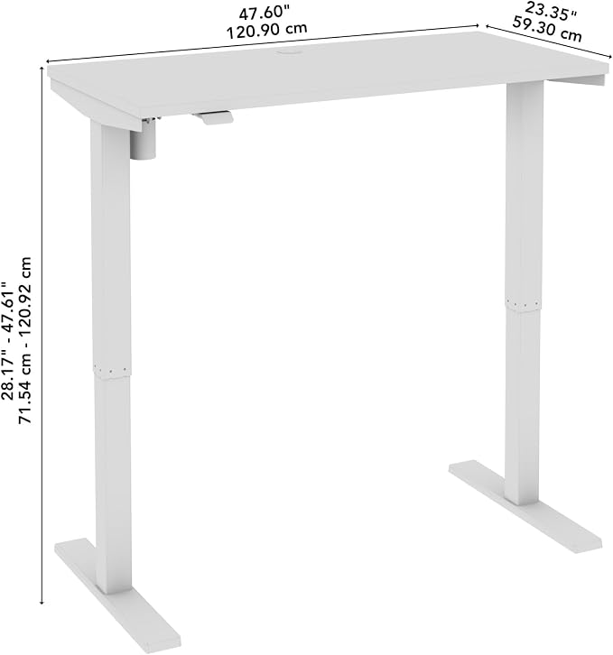 Bush Business Furniture 48-inch Electric Height Adjustable Standing Desk - Image 7