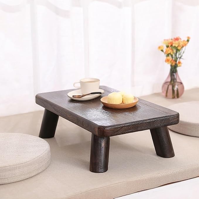CHICKEN Couch End Table Little Traditional Tea Table Long Paulownia Wood Asia - Image 6