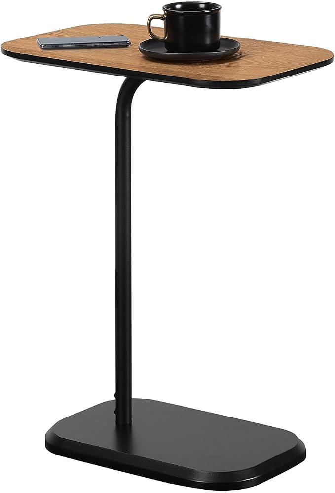 Maykoosh Asian Aesthetics End Table, Light Oak/White - Image 2
