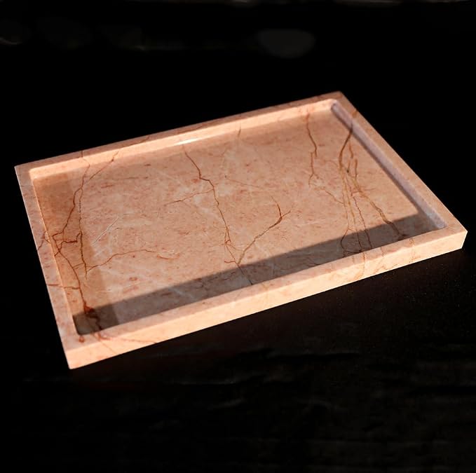 Real Luxurious Natural Marble Vanity Tray Genuine Marble Storage Tray - Image 6