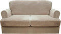 CUCRAF T Cushion Sofa Cover 3 Piece Loveseat Slipcovers, Soft Thick Velvet by CUCRAF
