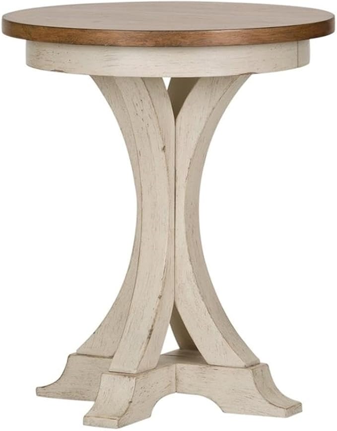 Liberty Furniture Industries Farmhouse Reimagined Round Chair Side Table by Unknown