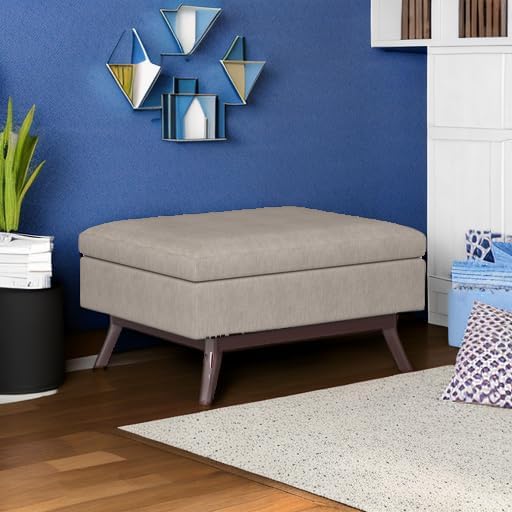 SIMPLIHOME Owen Coffee Table Storage Ottoman - Image 6