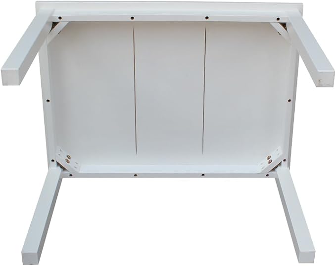 HomeStock Asian Aesthetics Table, Java Finish, Solid Hardwood, Ready to Assemble - Image 5