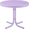Crosley Furniture Griffith Weather Resistant Retro Metal Outdoor Side Table by CrosleyFurniture
