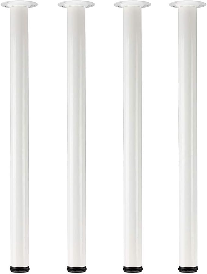QLLY 30 inch Adjustable Metal Desk Legs, Heavy Duty Furniture Table Legs by QLLY