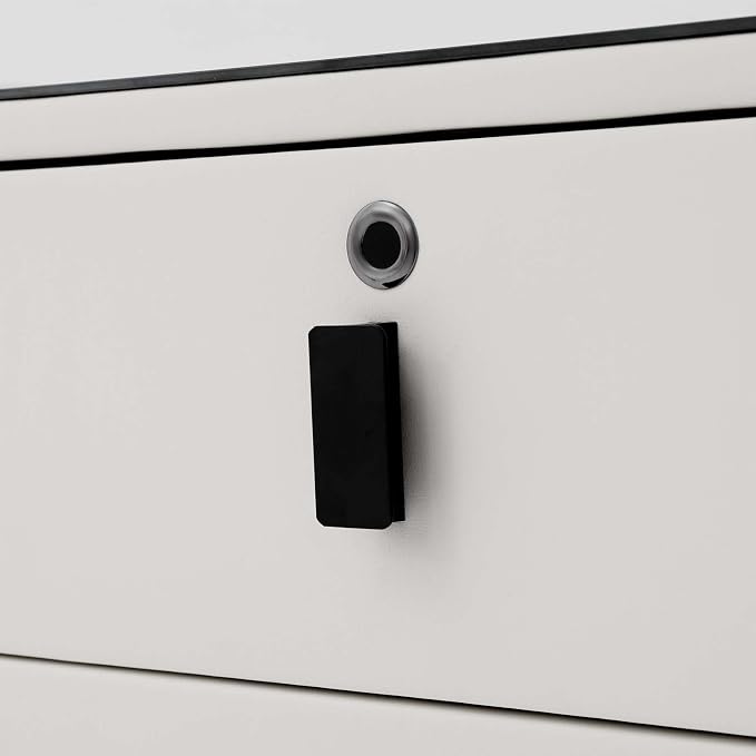 Smart Nightstand with Charging Station, Adjustable LED, USB Ports, Fingerprint - Image 7