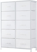 DUMOS Dresser for Bedroom, 10 Storage Drawers, Wide Fabric Closet Chests by DumosLifestyle
