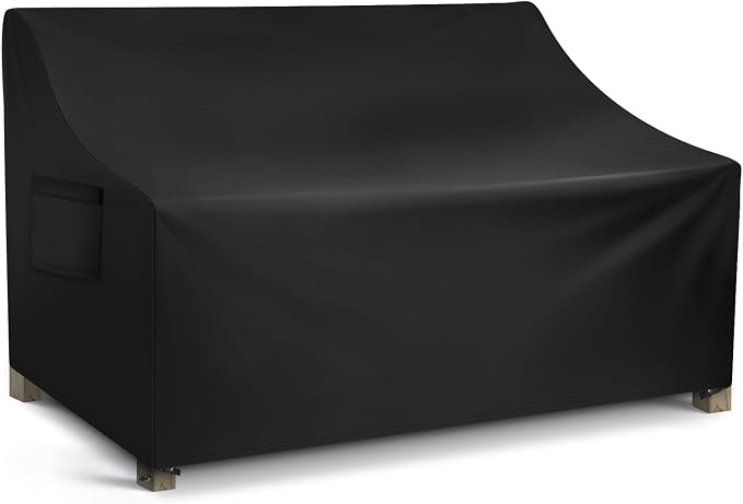 WLEAFJ Patio Sofa Cover Waterproof, 2-Seater Patio Loveseat Cover, Heavy Duty by WLEAFJ