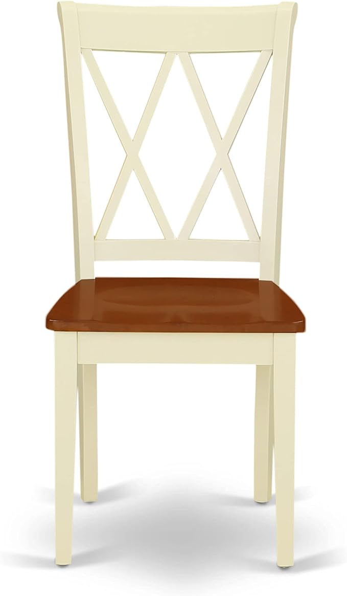East West Furniture CLC-BMK-W Clarksville Dining Room Chairs - Image 4