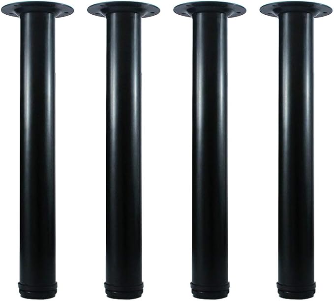 QLLY 16 Inch Adjustable Metal Coffee Table Legs, Heavy Duty Round Furniture Legs by QLLY
