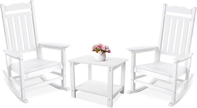 Stoog All-Weather Patio Rocking Chairs Set of 2 by Stoog