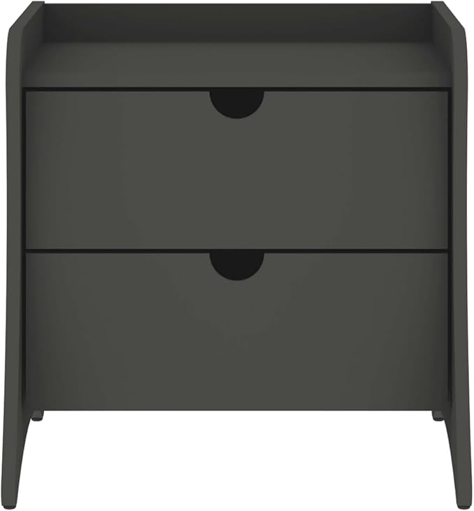 Eco Friendly Nightstand in Charcoal Gray Made from Sustainable Materials by Unknown