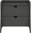 Eco Friendly Nightstand in Charcoal Gray Made from Sustainable Materials by Unknown
