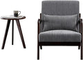 Hanuq】Mid-Century Modern Accent Chair&Coffee Table Set, Vintage Luxury Style by Hanuq