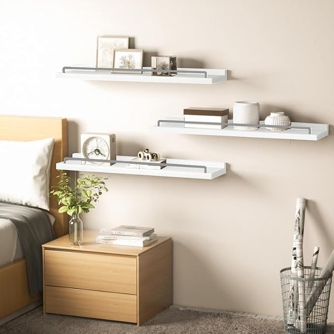 RYOFOBETTO 22 inches Long Floating Shelves, Bathroom Decor Shelves Over Toilet - Image 5