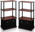 Furinno GO GREEN Storage Shelf Set of 2, 4-Tier Storage Rack by Furinno-FitsYourSpaceFitsYourBudget