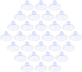 30 Pack Glass Table Suction Cups 18mm Rubber Suction Cup Hangers Without Hooks by Qjaiune